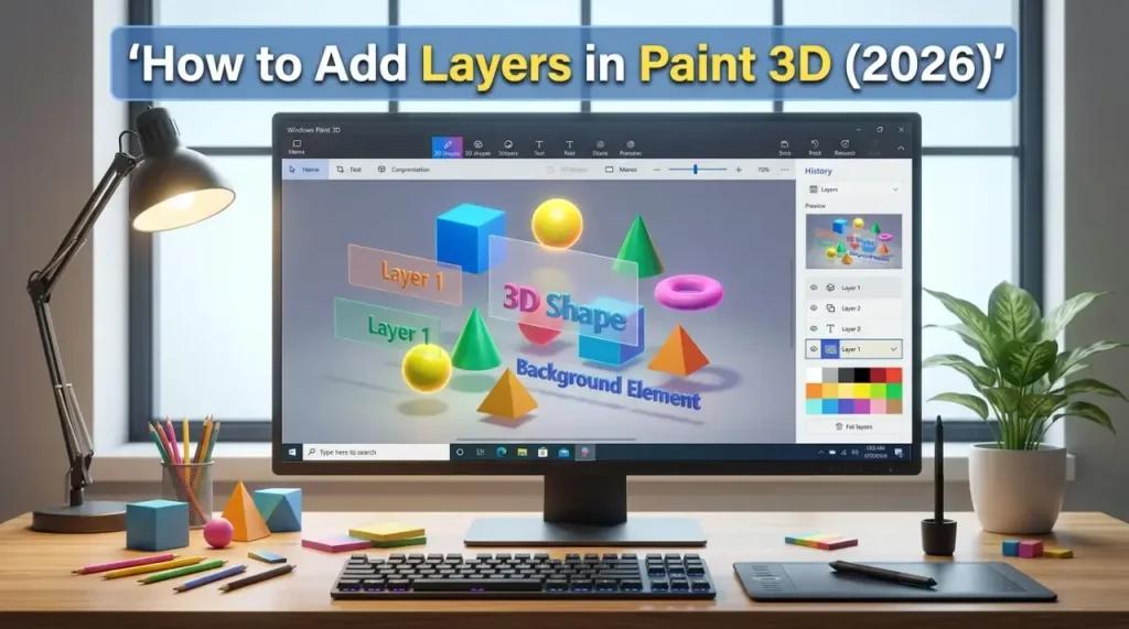 How to Add Layers in Paint 3D