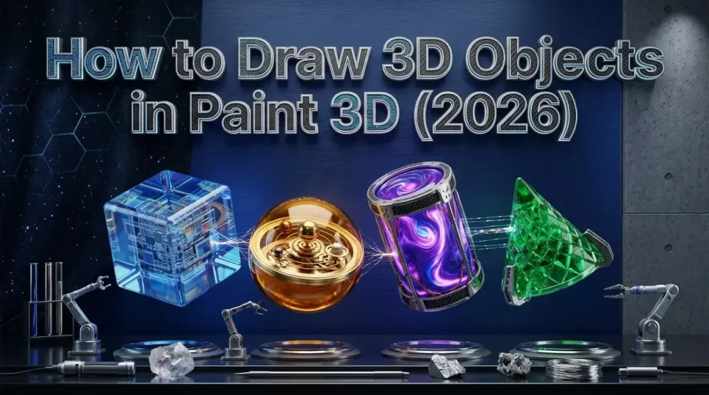 How to Draw 3D Objects in Paint 3D
